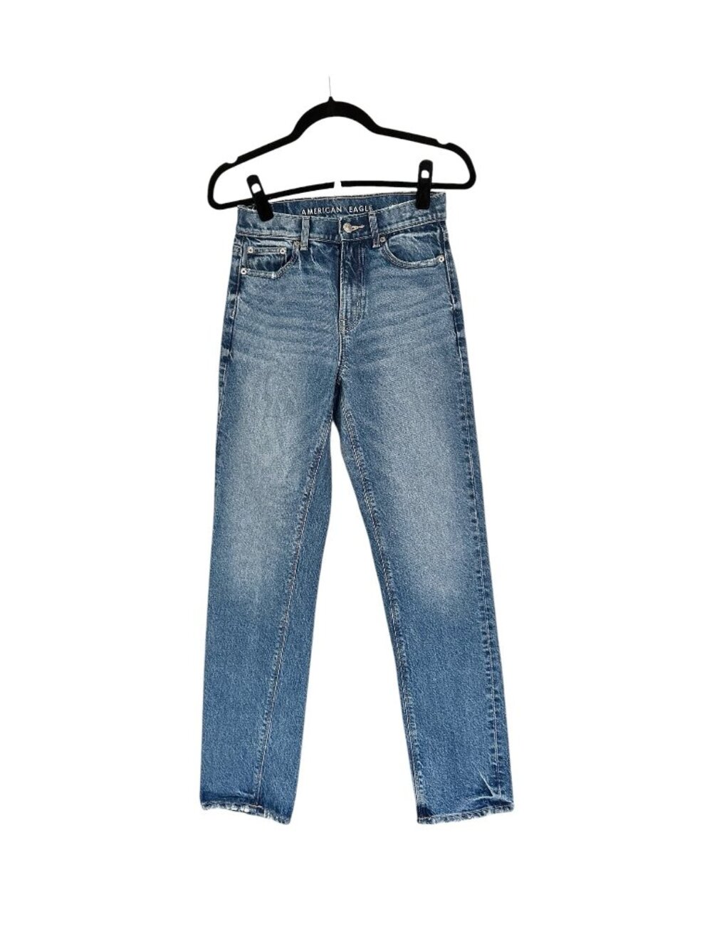 American Eagle Super High Rise Straight Jean